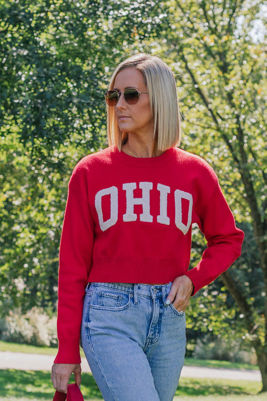 Classic Ohio Cropped Sweater