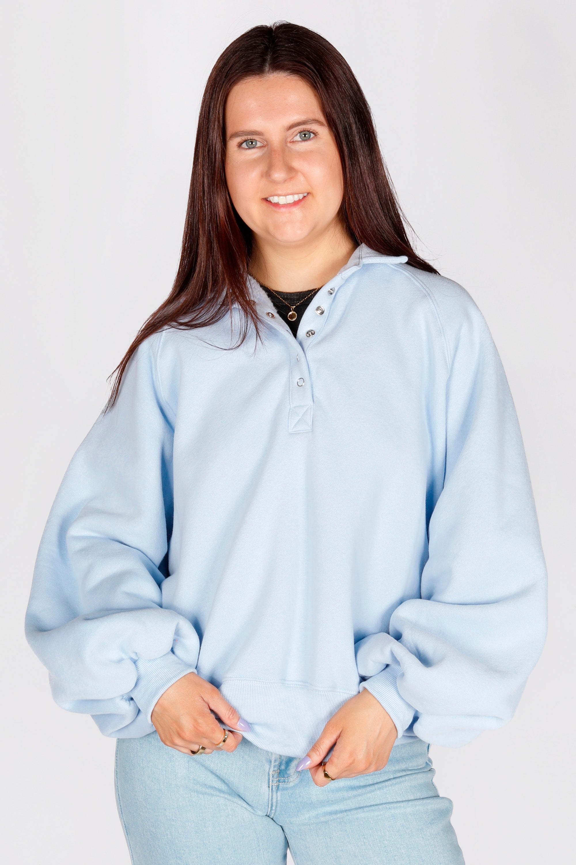 Piper Sky Blue Bubble Sweatshirt - FINAL SALE