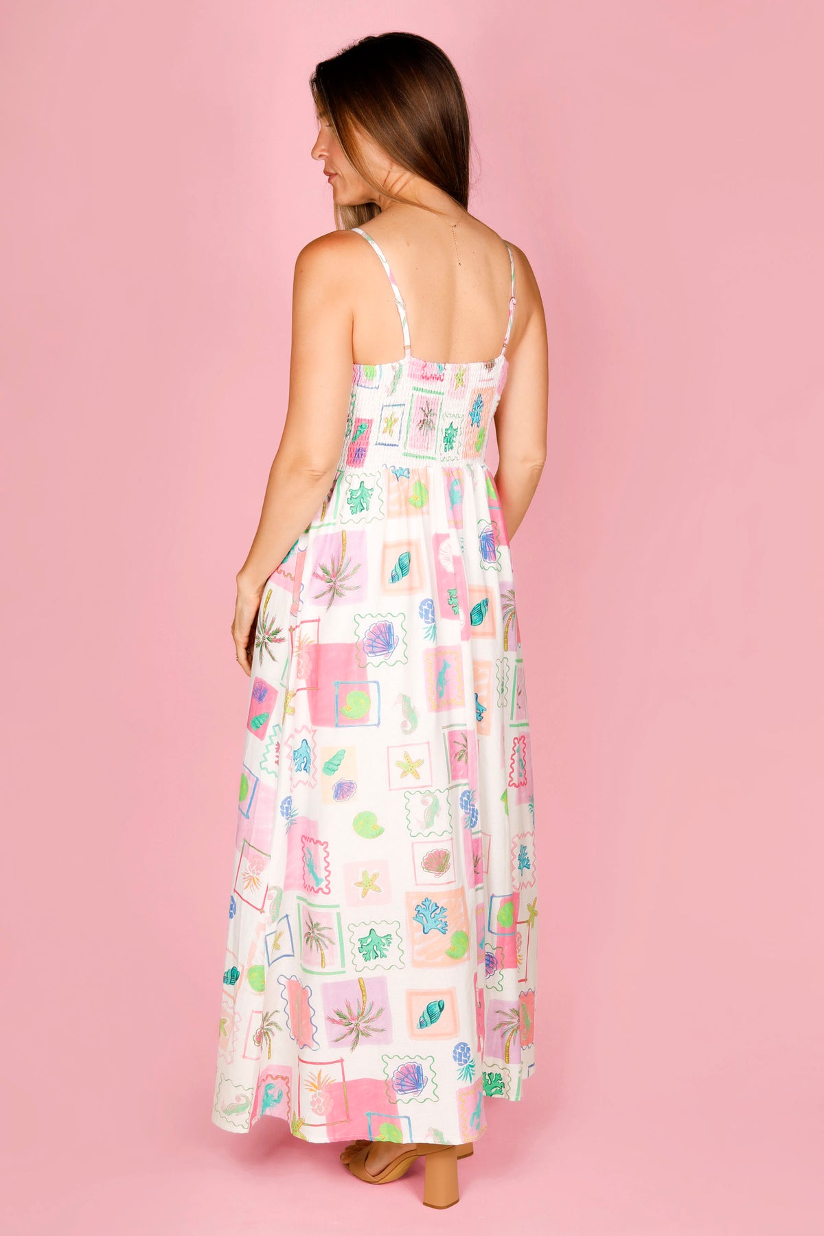 Pink Beach Maxi Dress