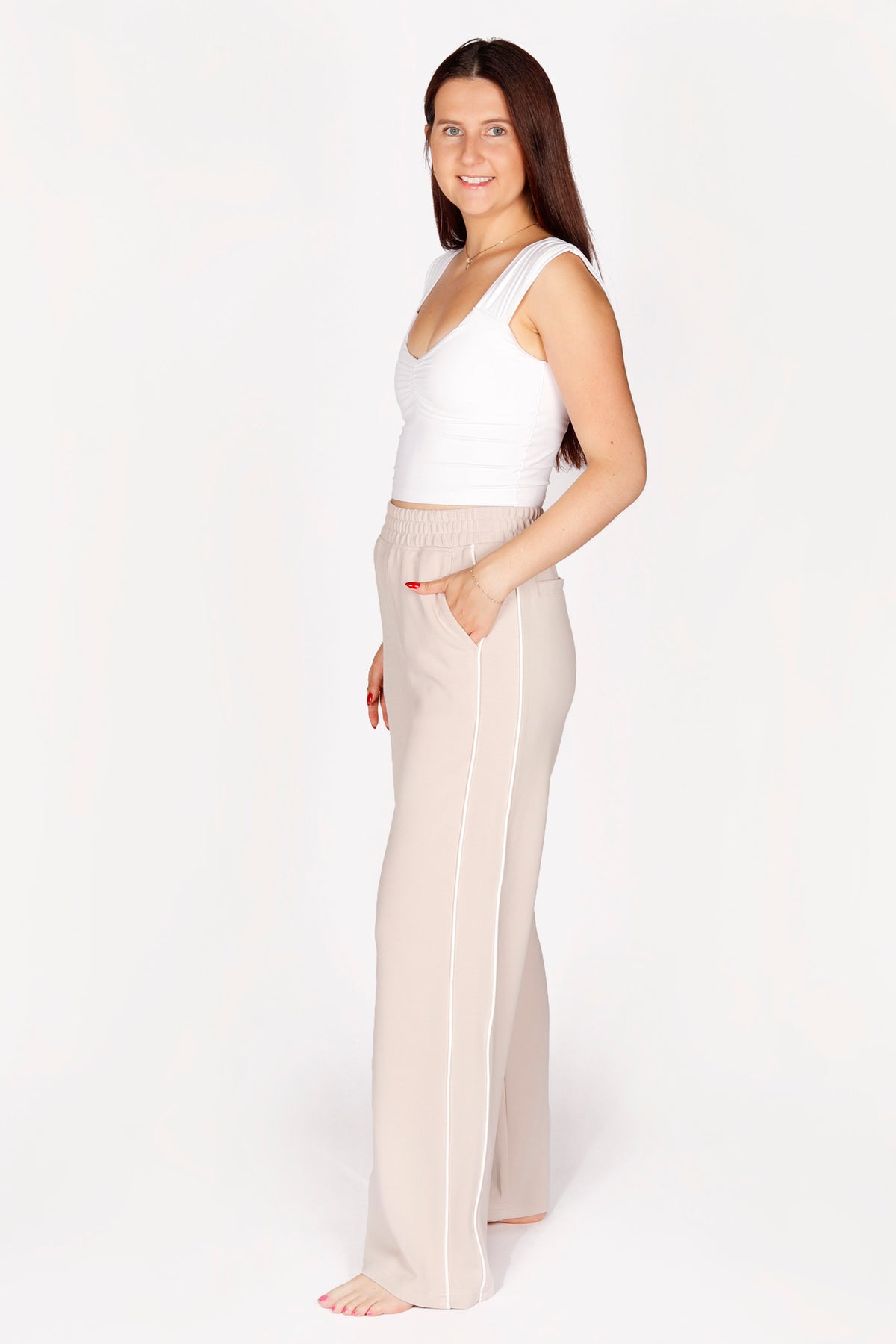 Kali Mocha &amp; Cream Lounge Pant - FINAL SALE