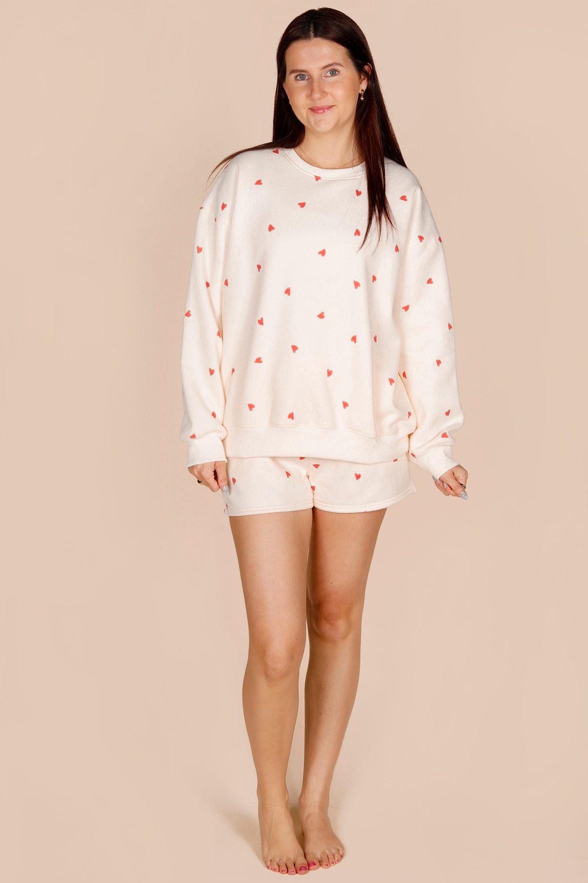 Cozy Heart Sweatshorts - FINAL SALE