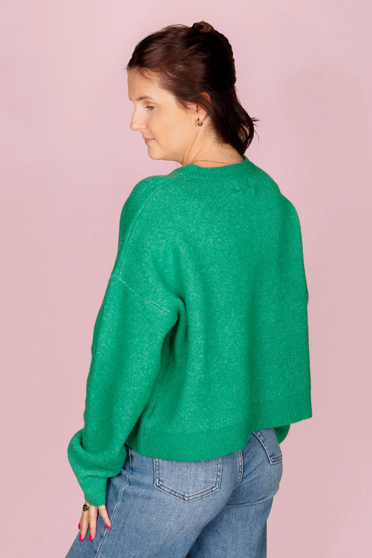 Alyssa Kelly Green Cardigan