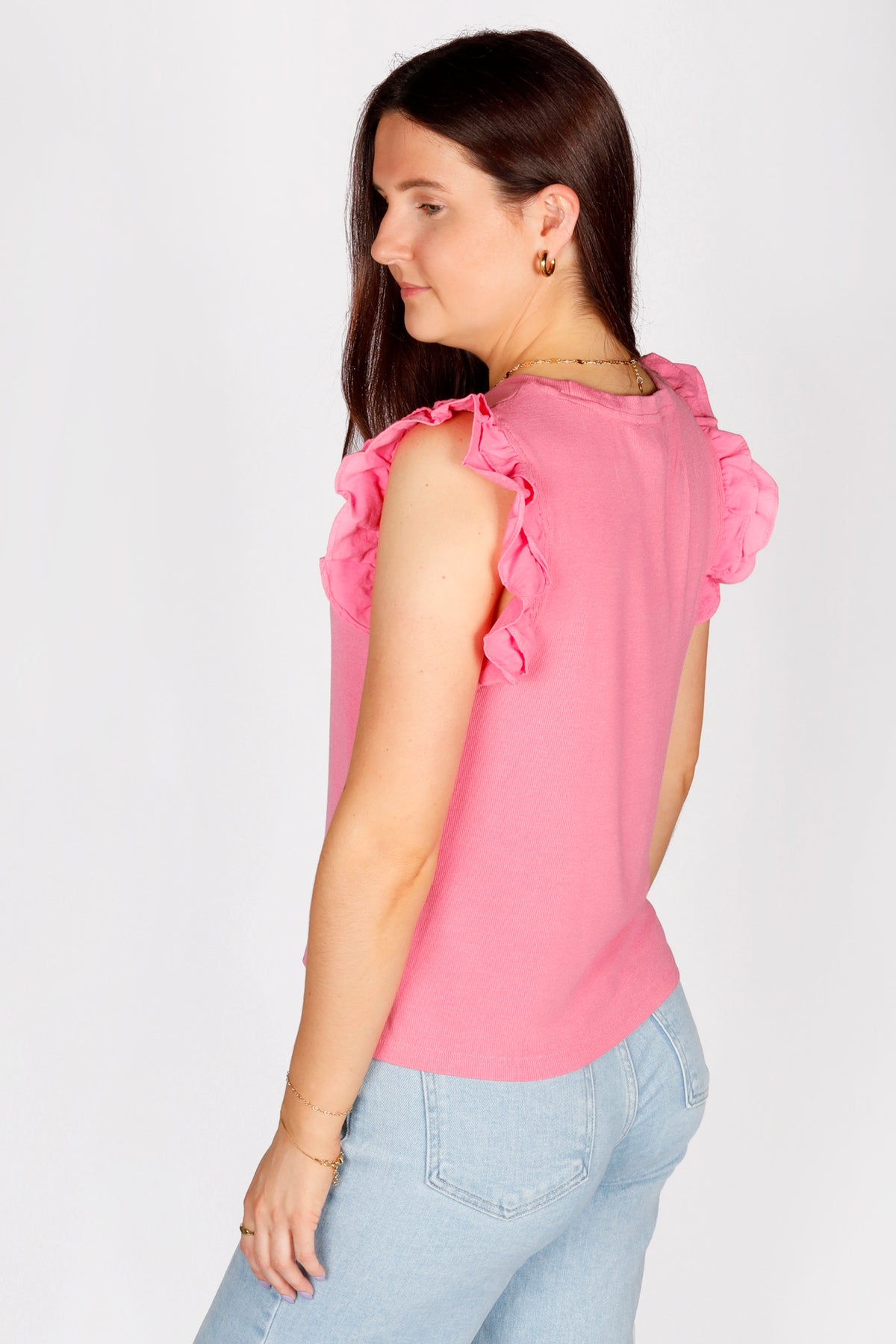 Skylar Ruffle Knit Top - FINAL SALE