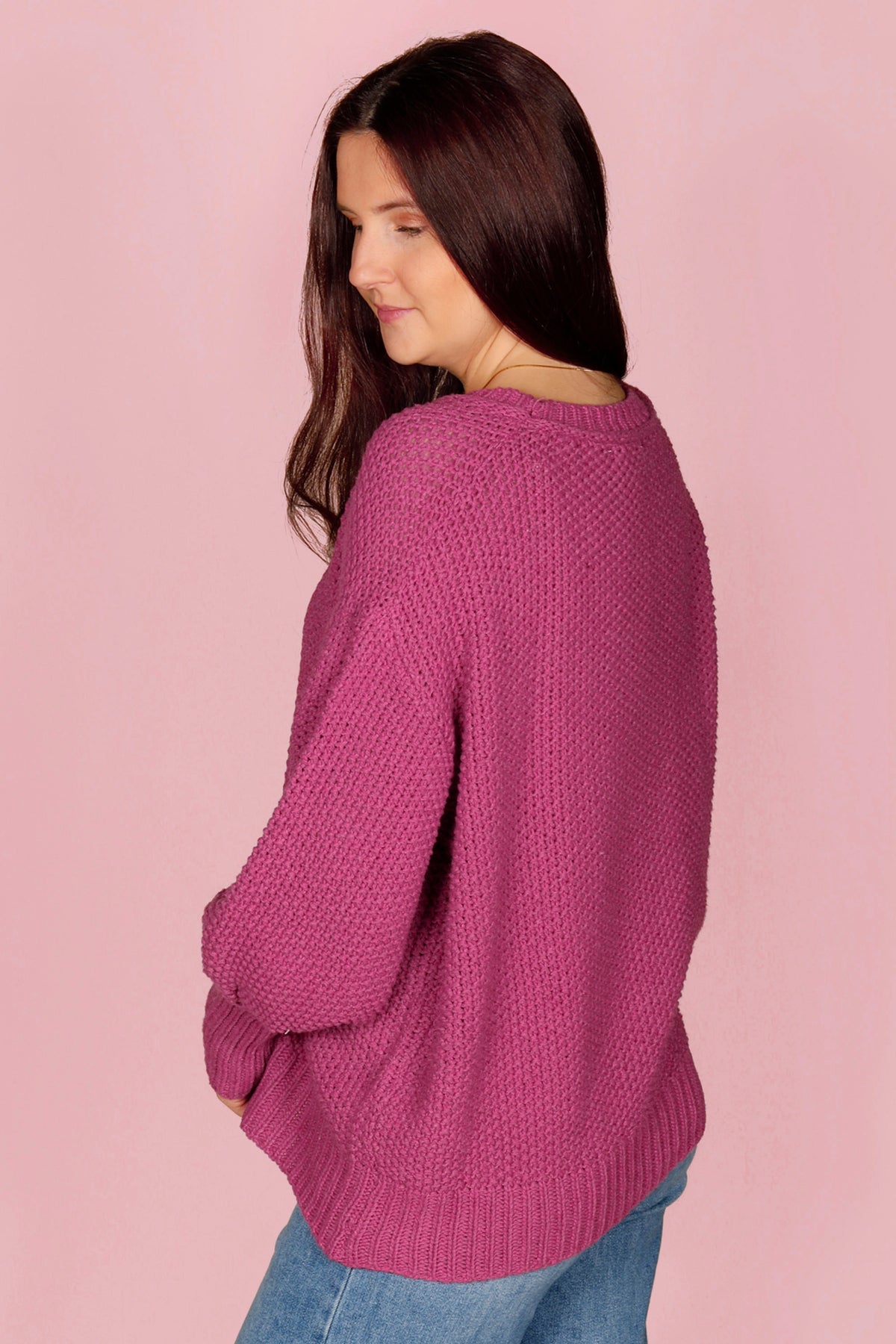 Carissa Magenta Sweater