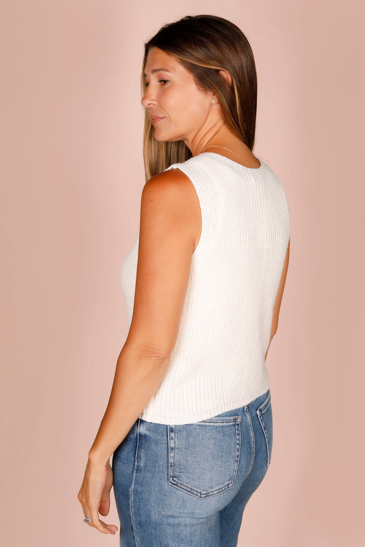 Estella Cream Knit Tank