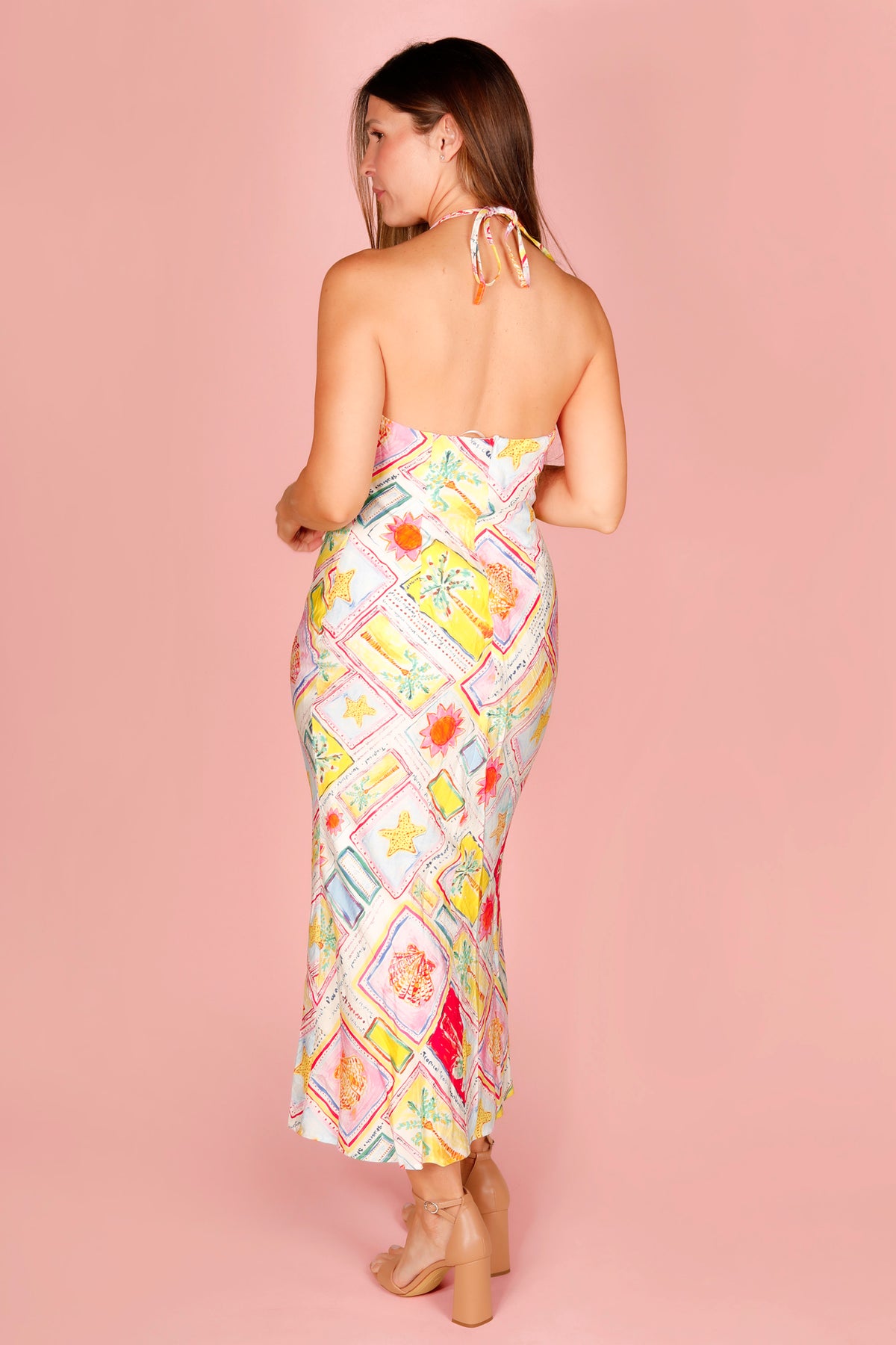 Palm Springs Halter Midi Dress