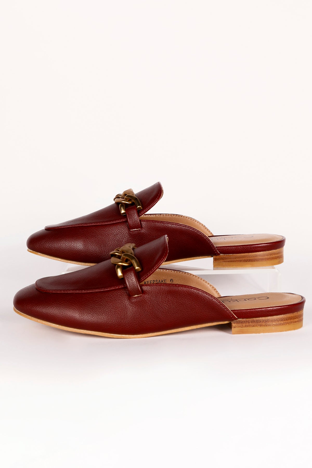 Corky's Burgundy Keepsake Mules
