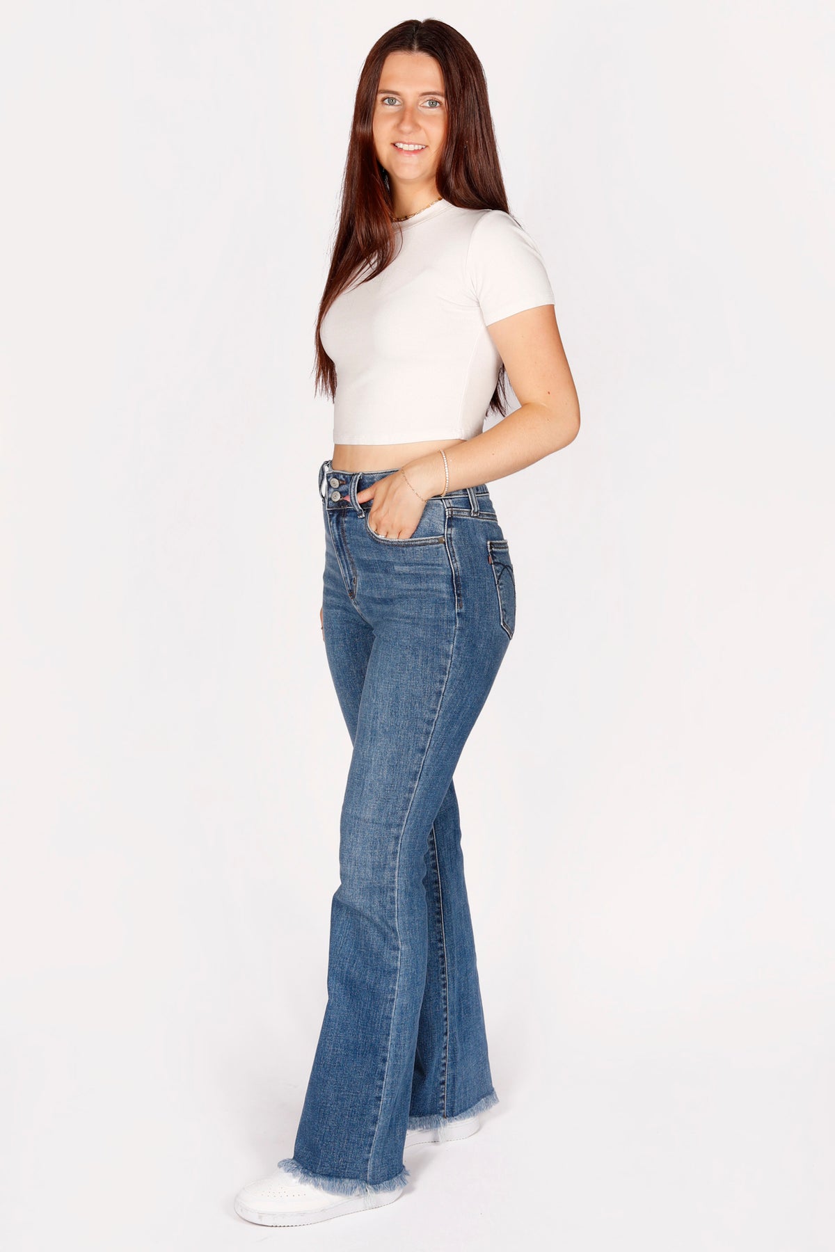 Judy Blue Bootcut Frayed Hem Denim - FINAL SALE