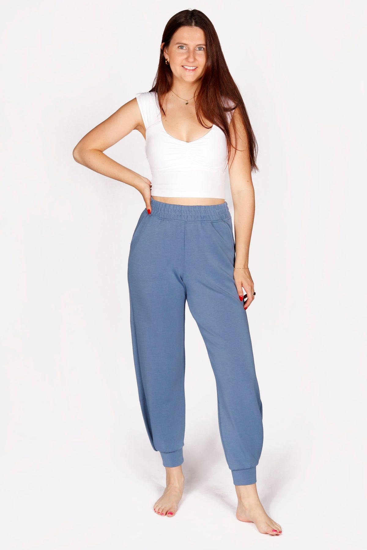 Eliza Blue Jogger Pant - FINAL SALE
