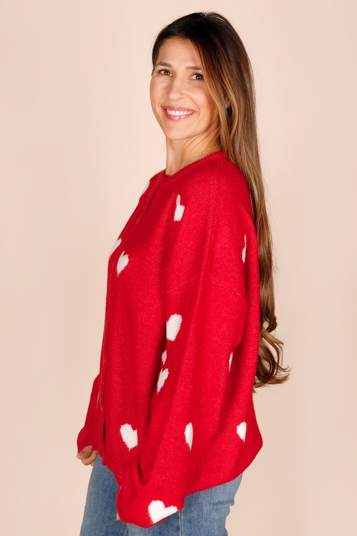 Red Valentine Cardigan - FINAL SALE