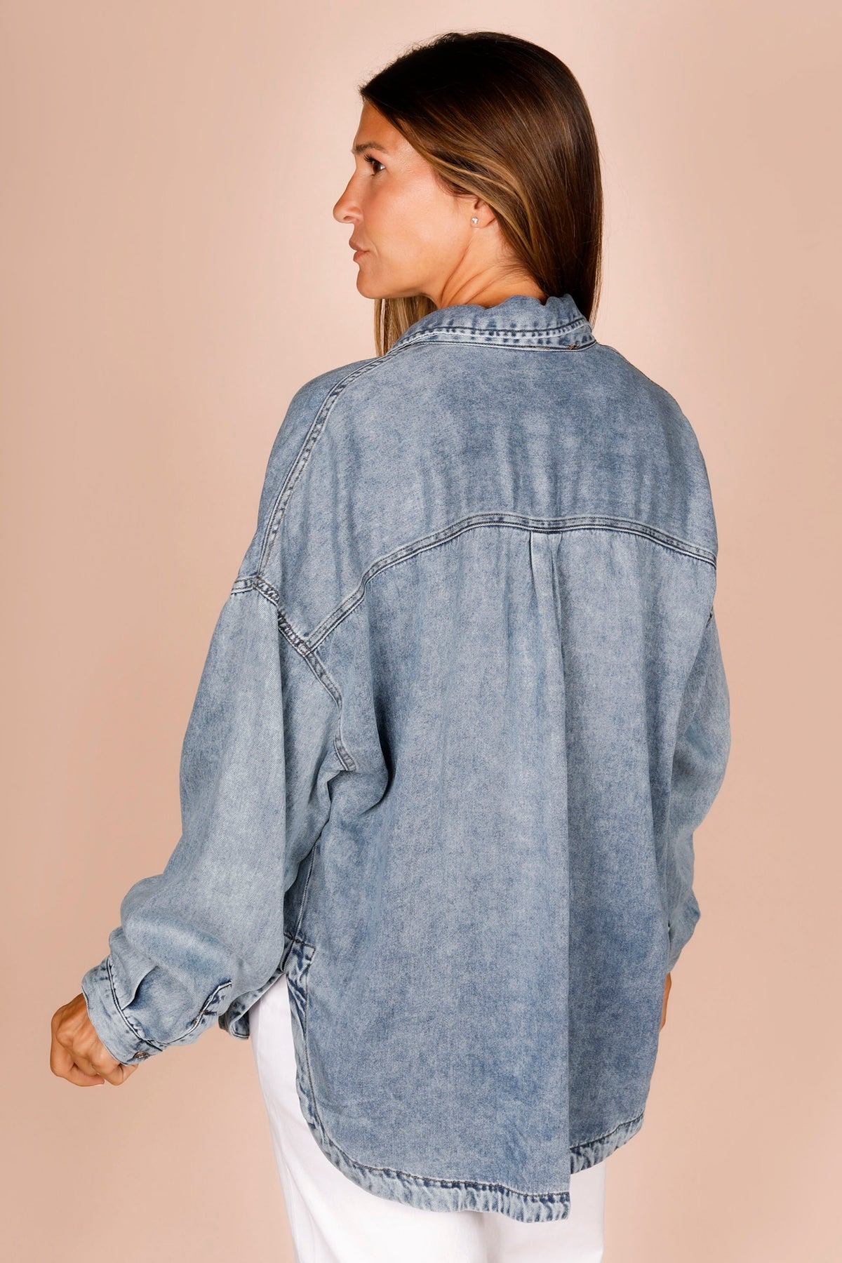 Chelsea Washed Chambray Top