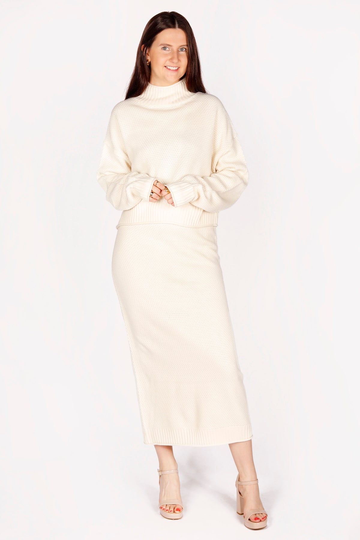 Ramona Cream Midi Skirt - FINAL SALE