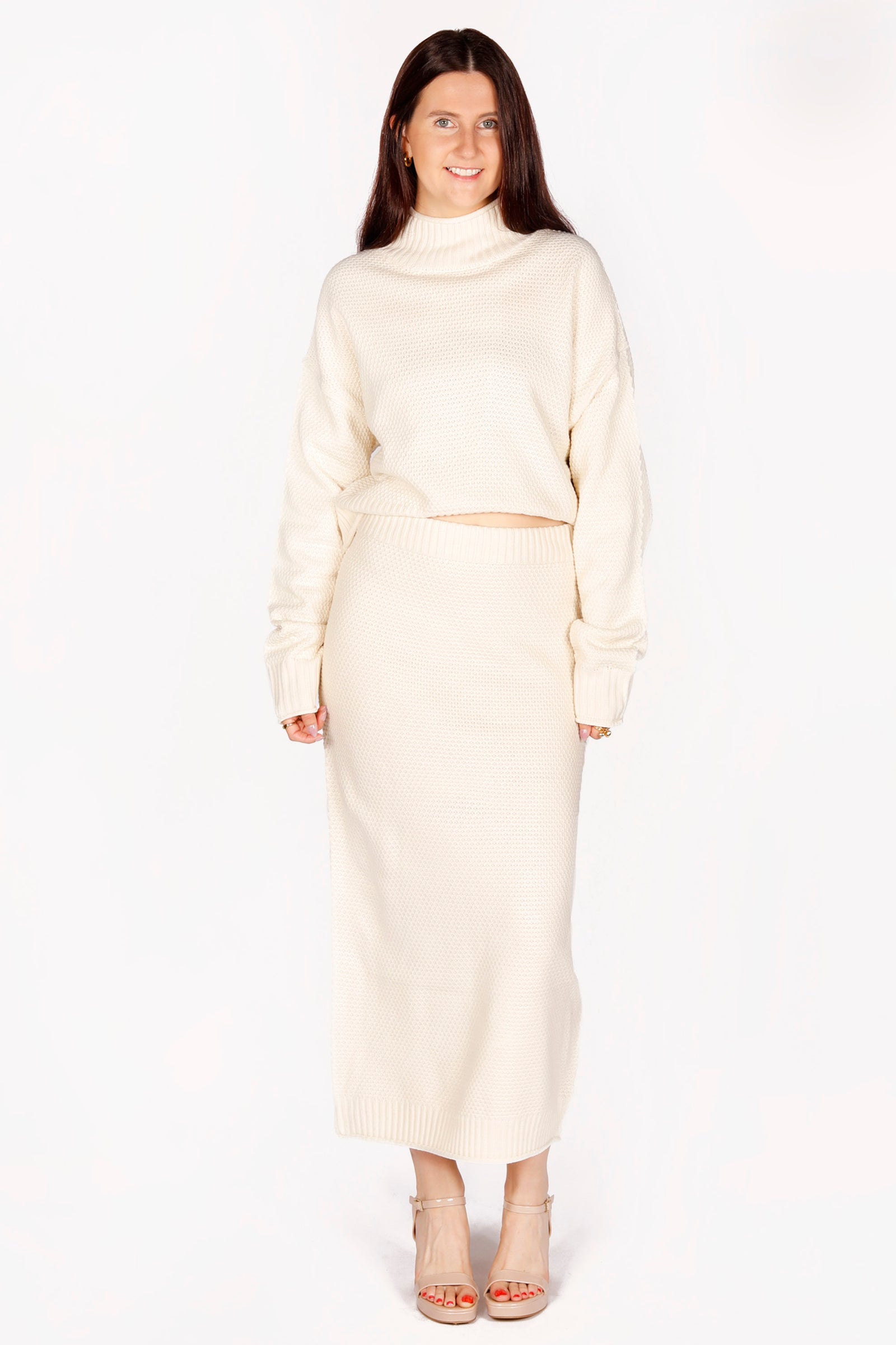 Ramona Cream Midi Skirt - FINAL SALE