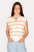 Ava Cream & Taupe Striped Top