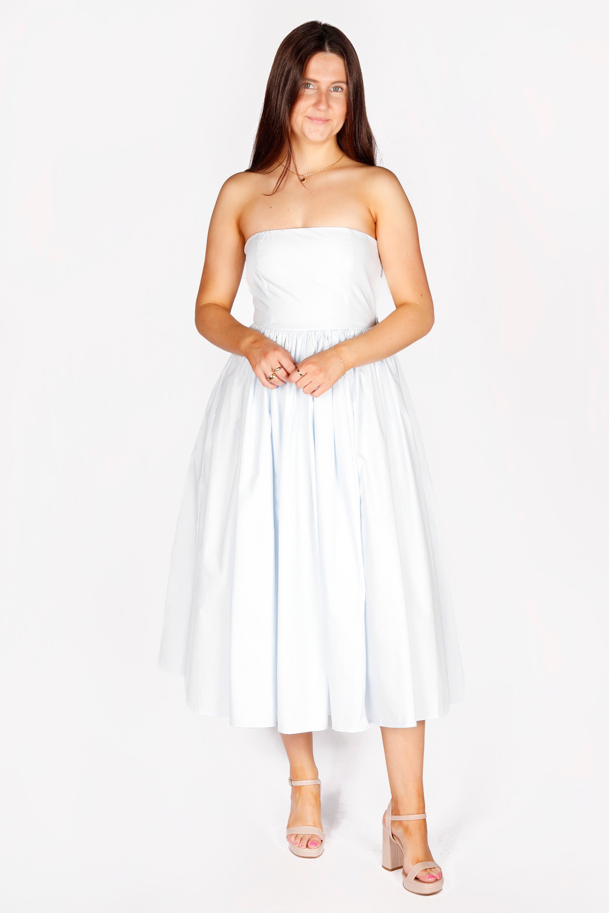 Katie Light Blue Midi Dress
