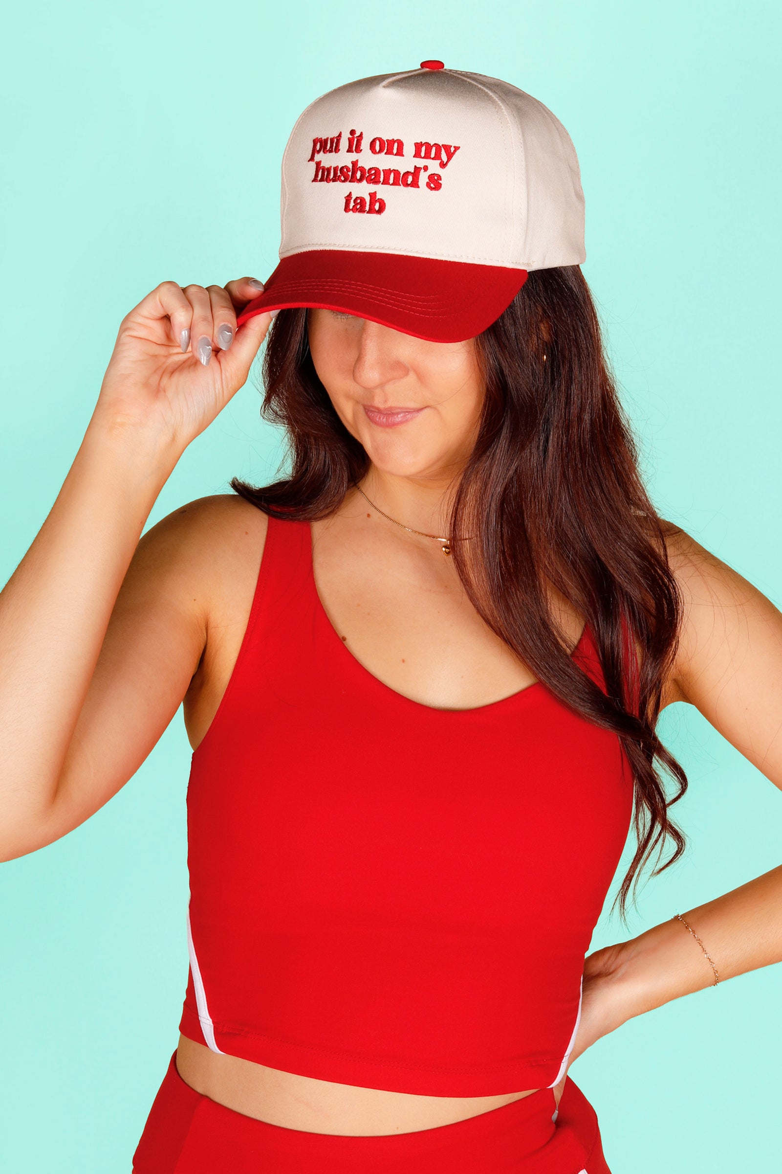Put It On My Husbands Tab Red Hat