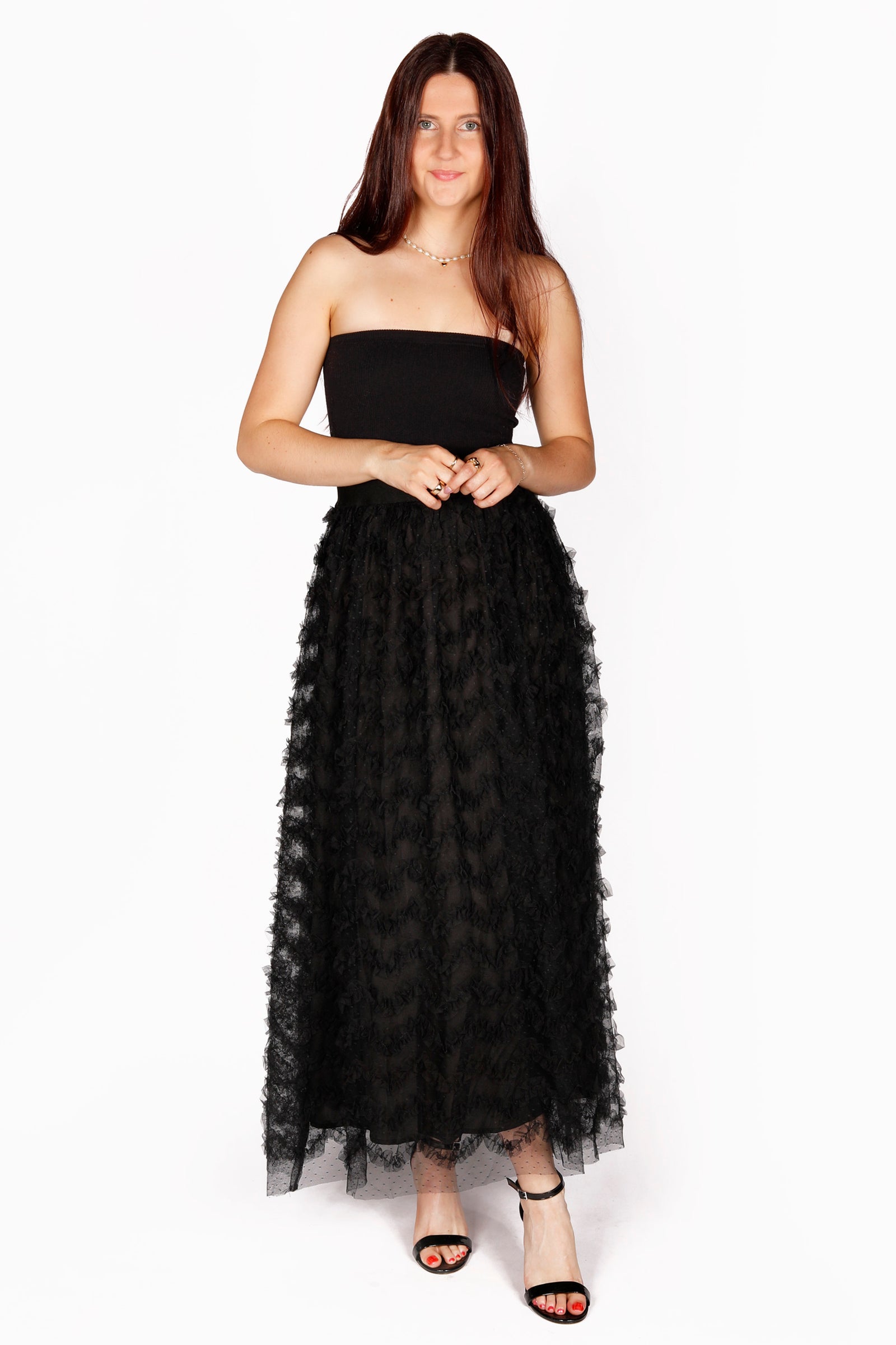 Valerie Tulle Ruffle Maxi Skirt - FINAL SALE