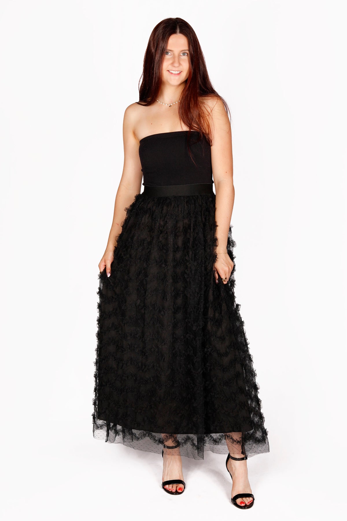 Valerie Tulle Ruffle Maxi Skirt - FINAL SALE