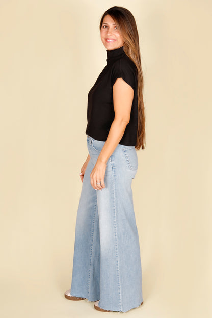 Super Wide Leg Light Denim - FINAL SALE