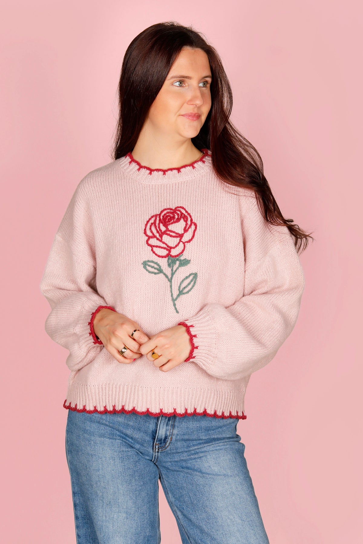 Rose Stitch Sweater
