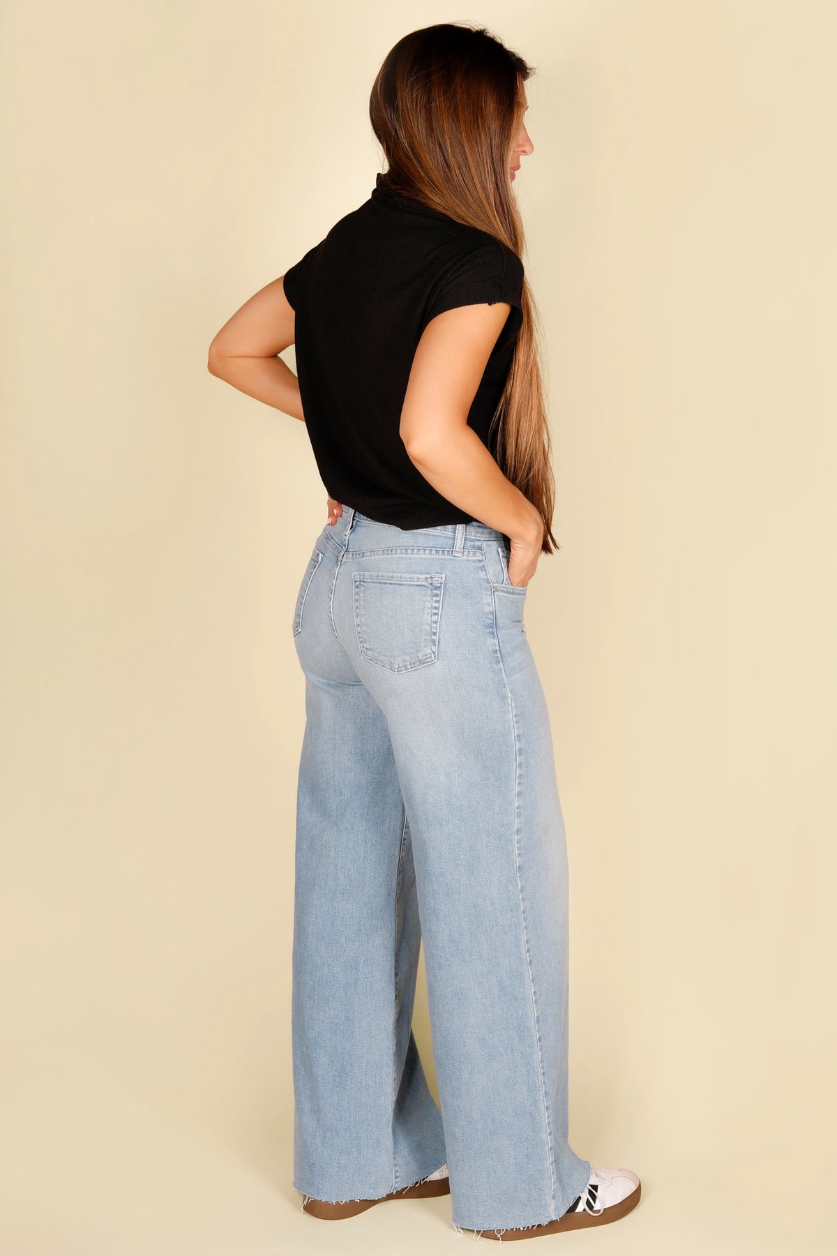 Super Wide Leg Light Denim - FINAL SALE