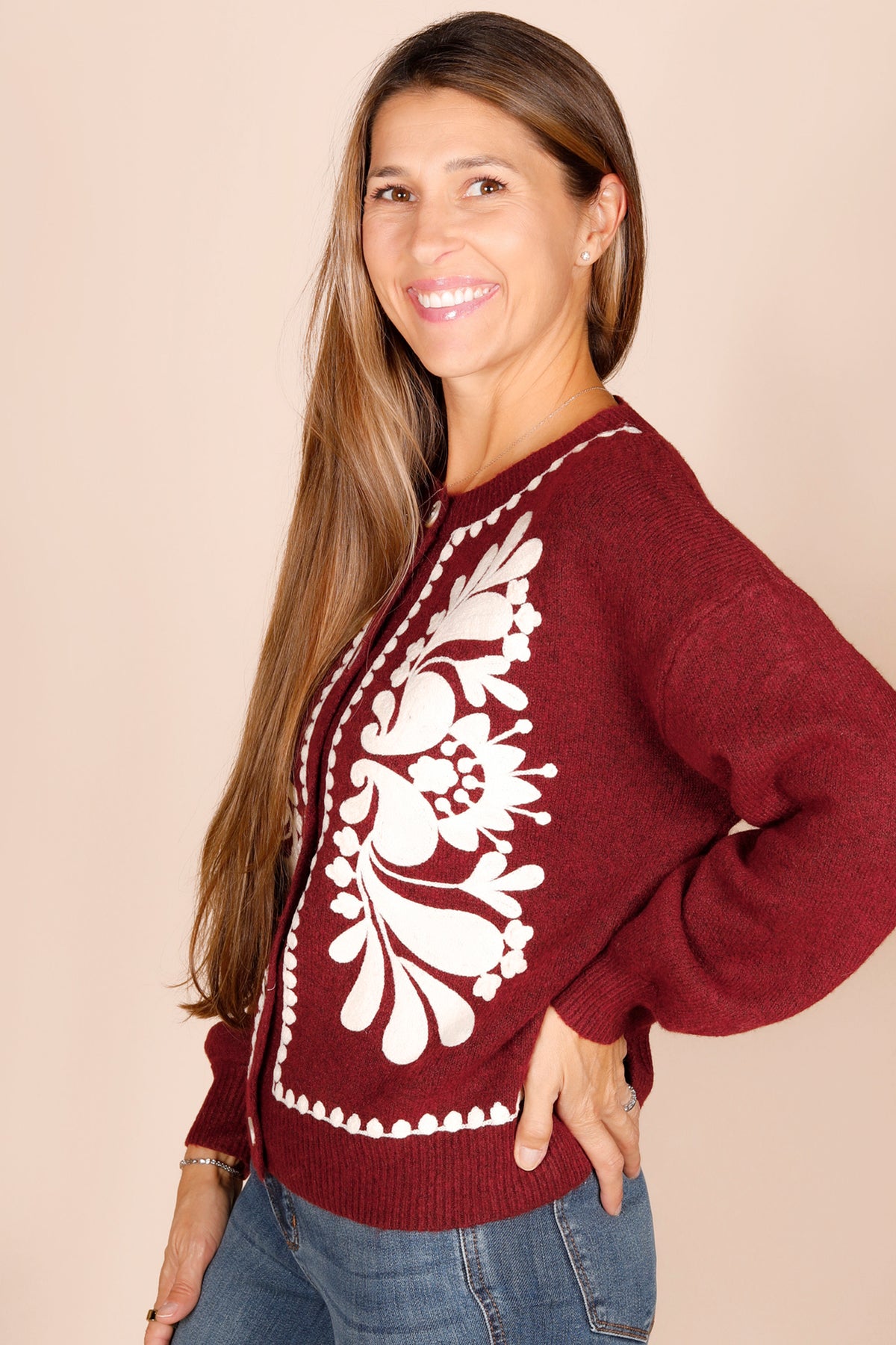 Garnet Detailed Cardigan