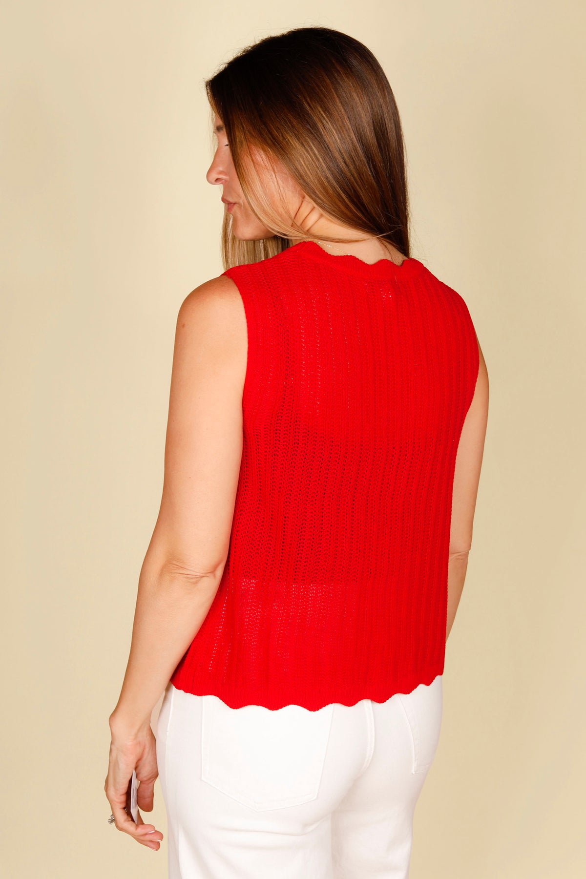 Libby Red Knit Sweater