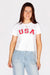 USA White Tee