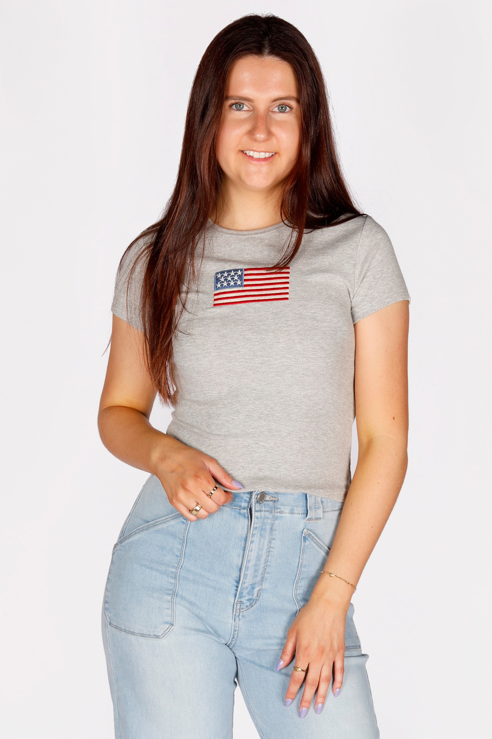 Grey Flag Tee
