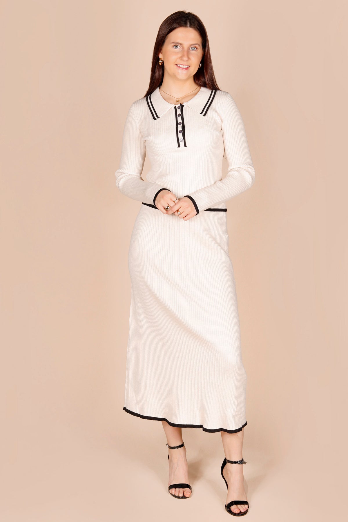 Lucia Cream Knit Top - FINAL SALE