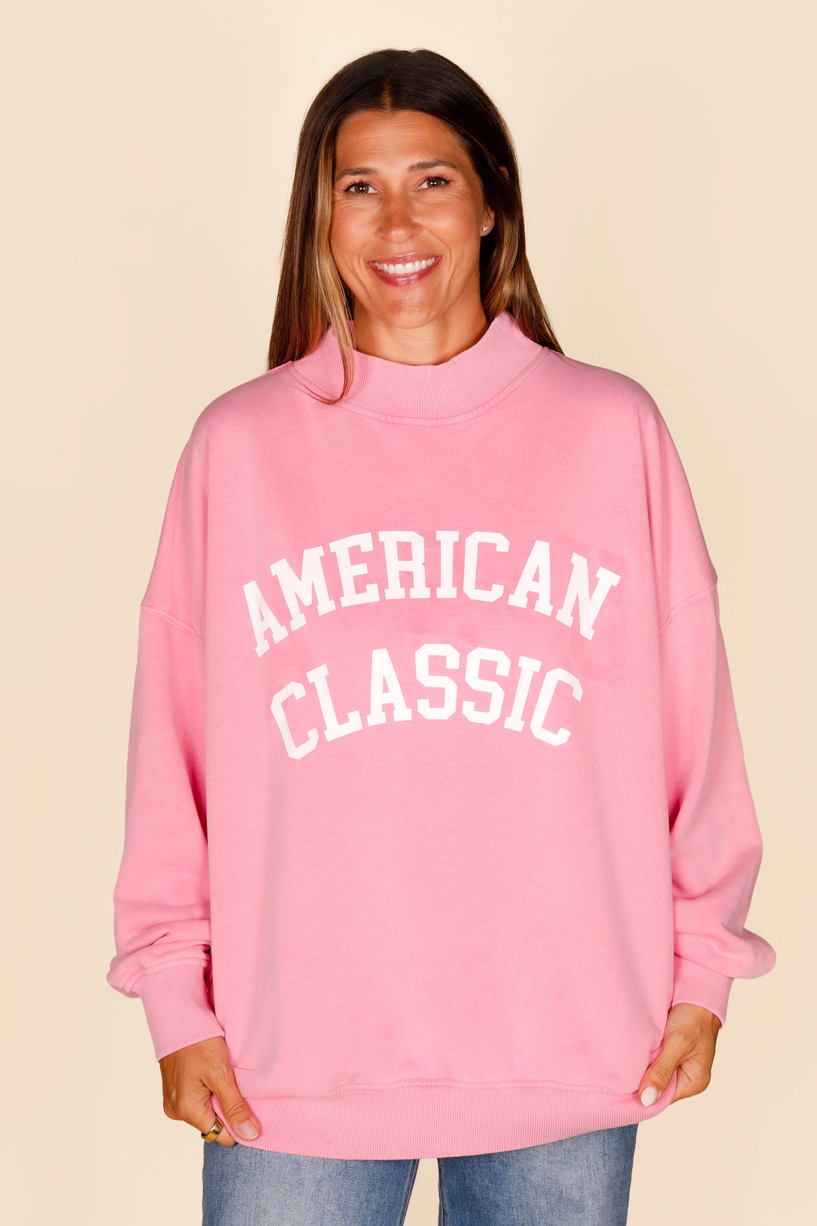 American Classic Pink Sweatshirt