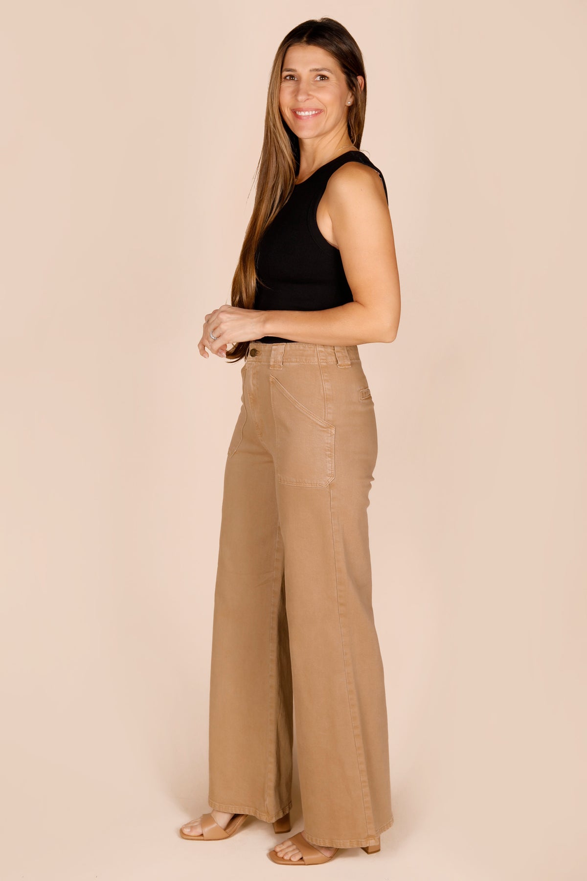 Dakota Patch Pocket Khaki Denim