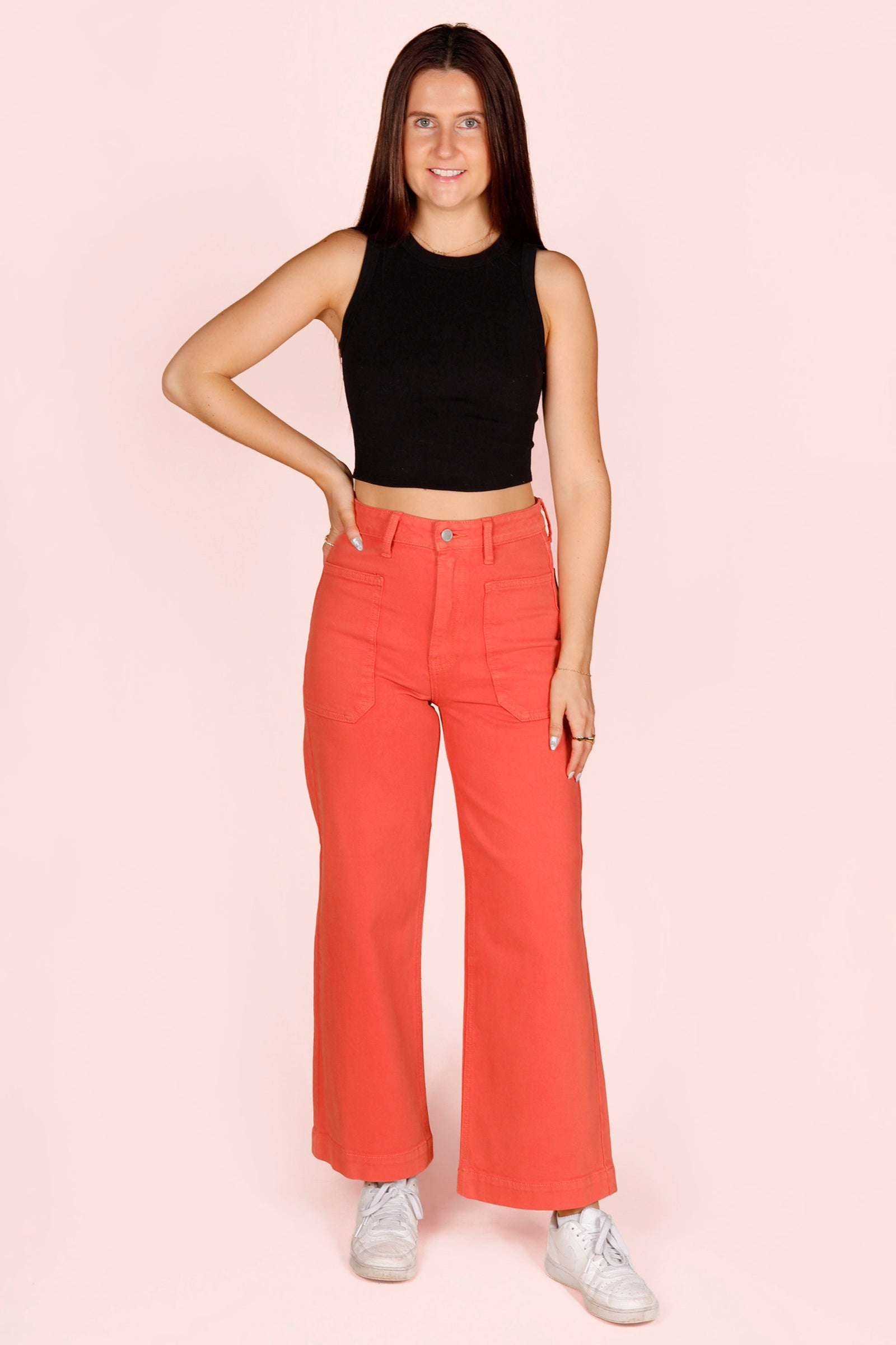 Coral Utility Denim