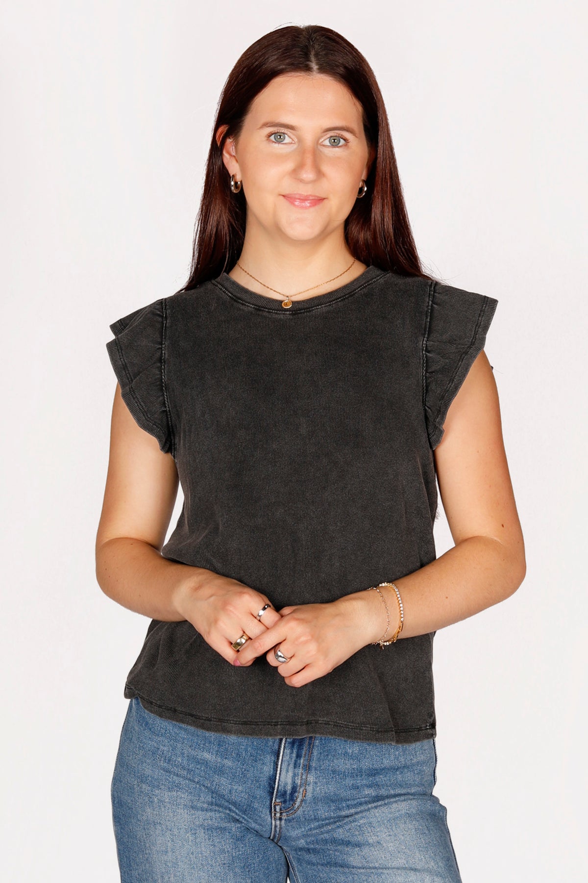 Lilith Dusty Black Top - FINAL SALE