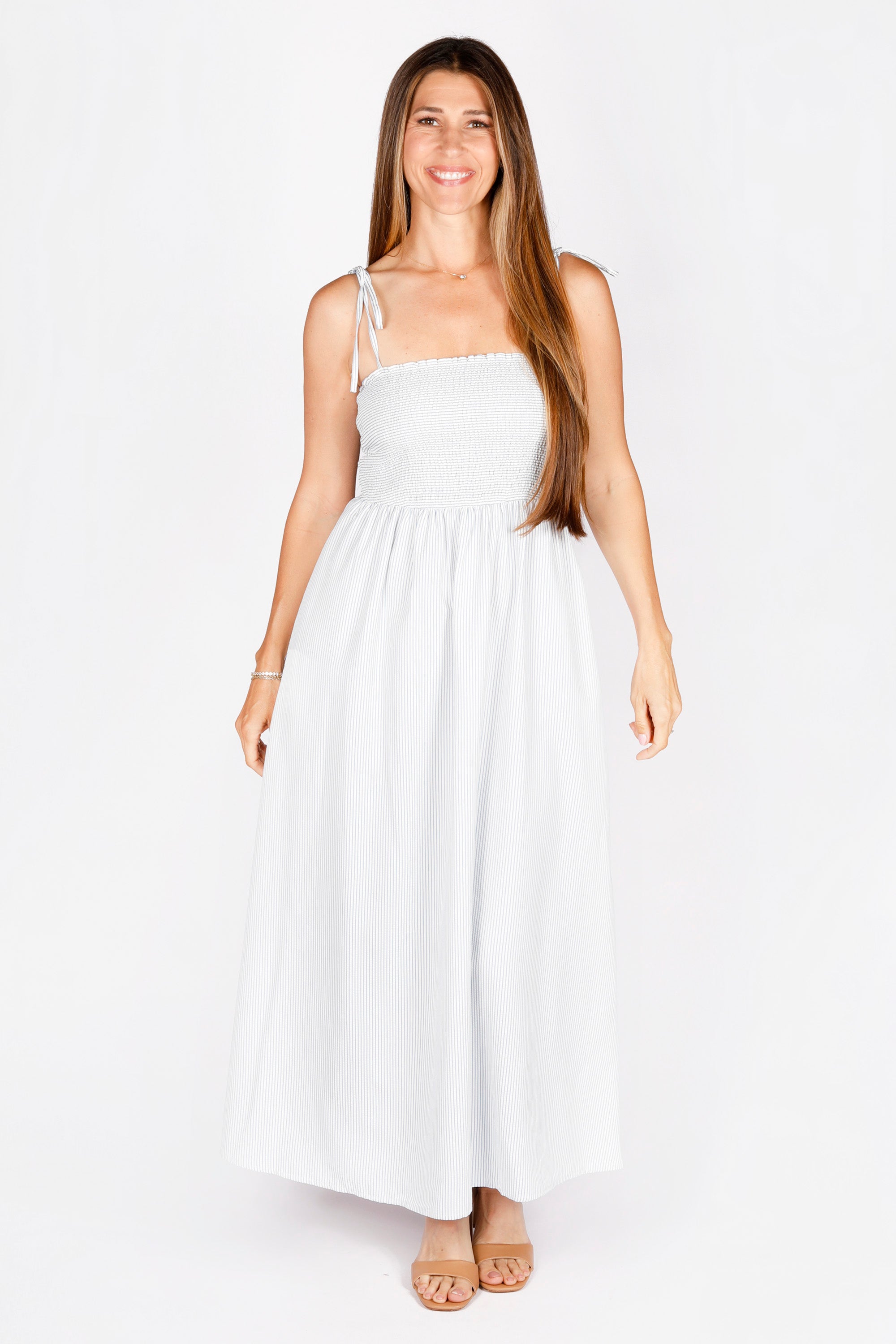 Charlotte Striped Maxi Dress