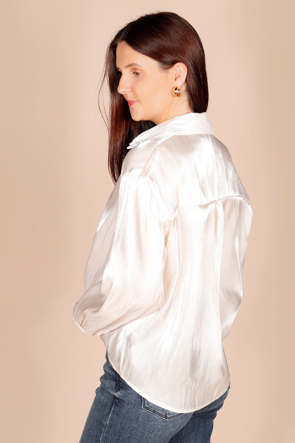 Layla Cream Sheer Top - FINAL SALE