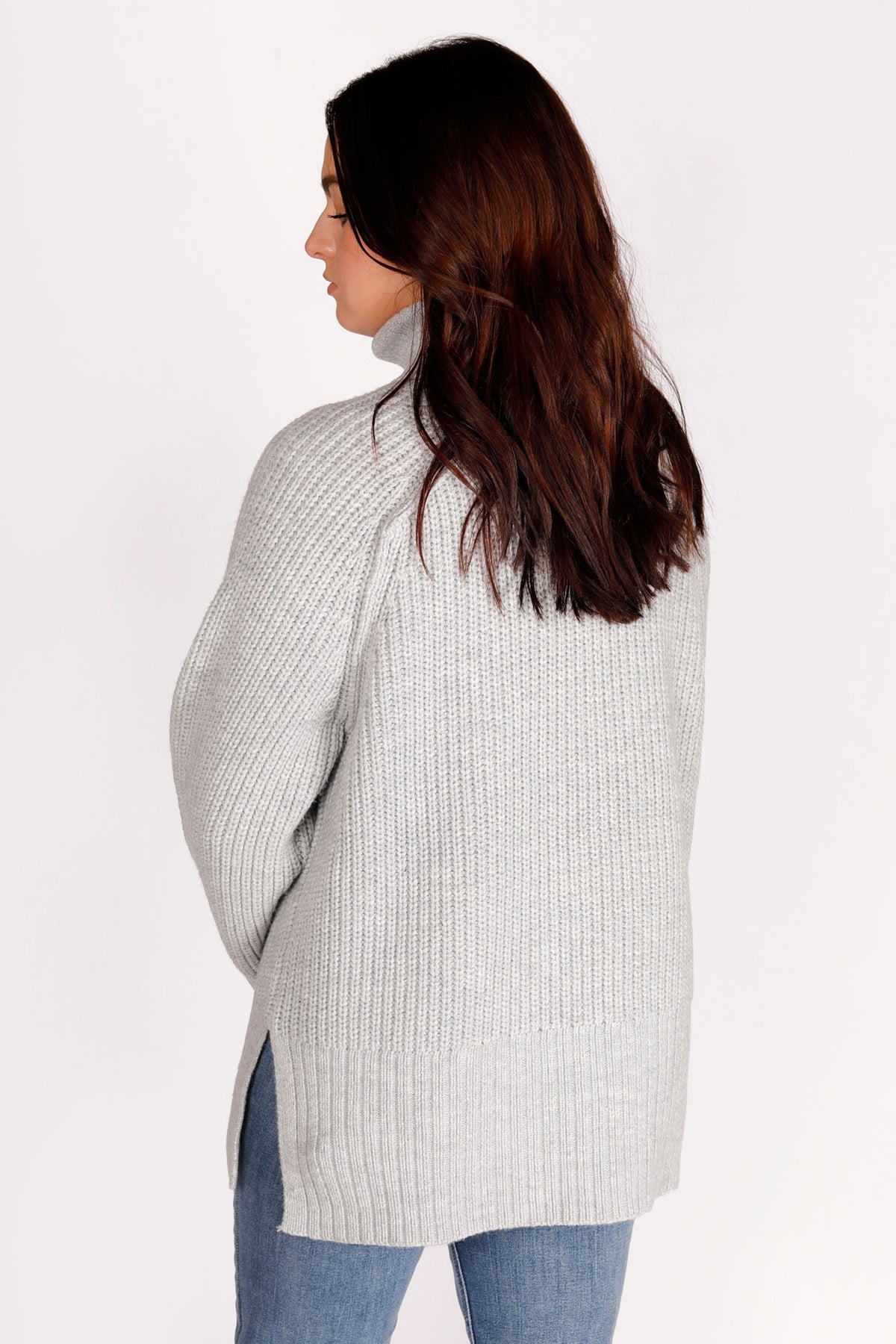 Lona Grey Turtleneck Sweater - FINAL SALE