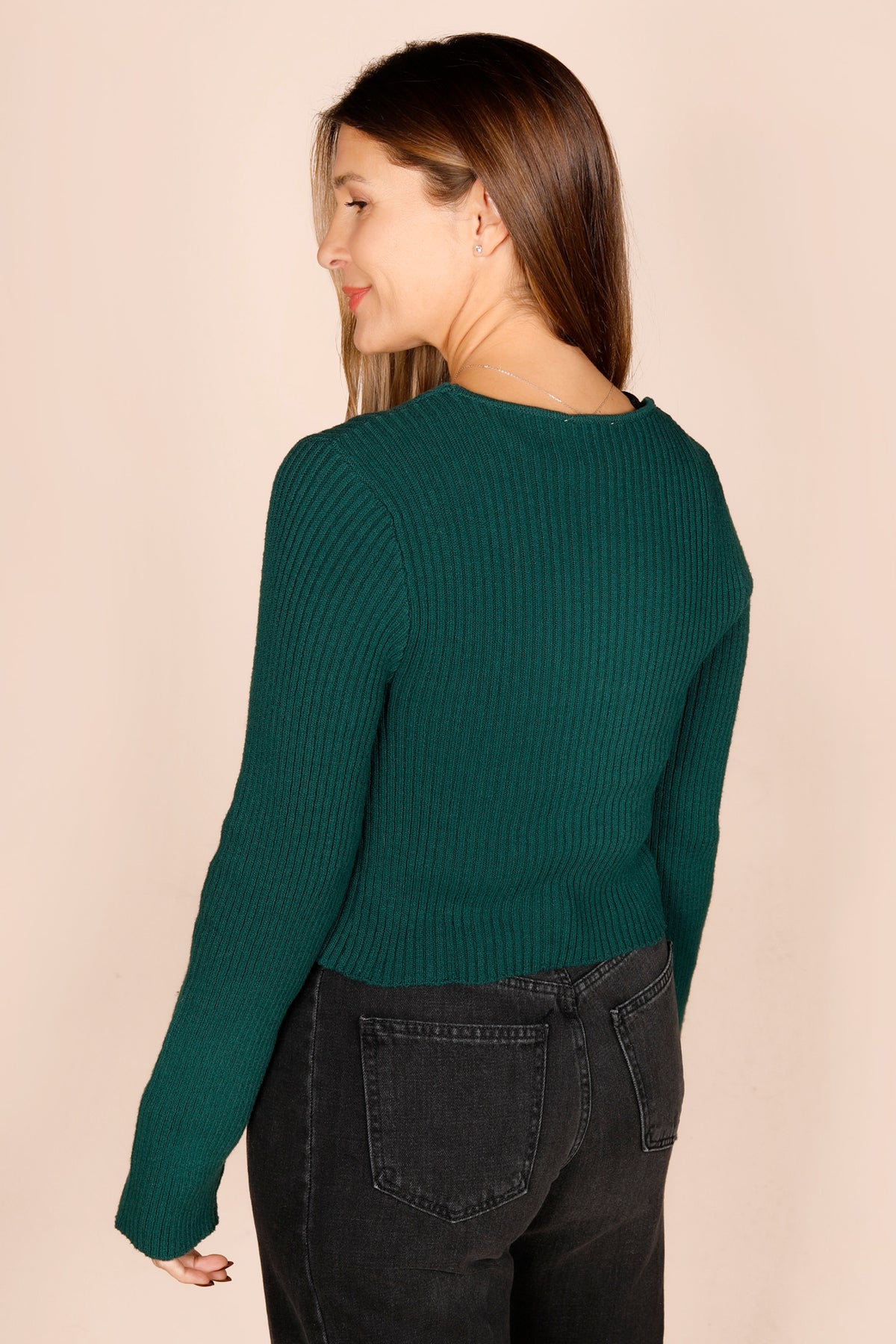Emma Emerald Tie Top