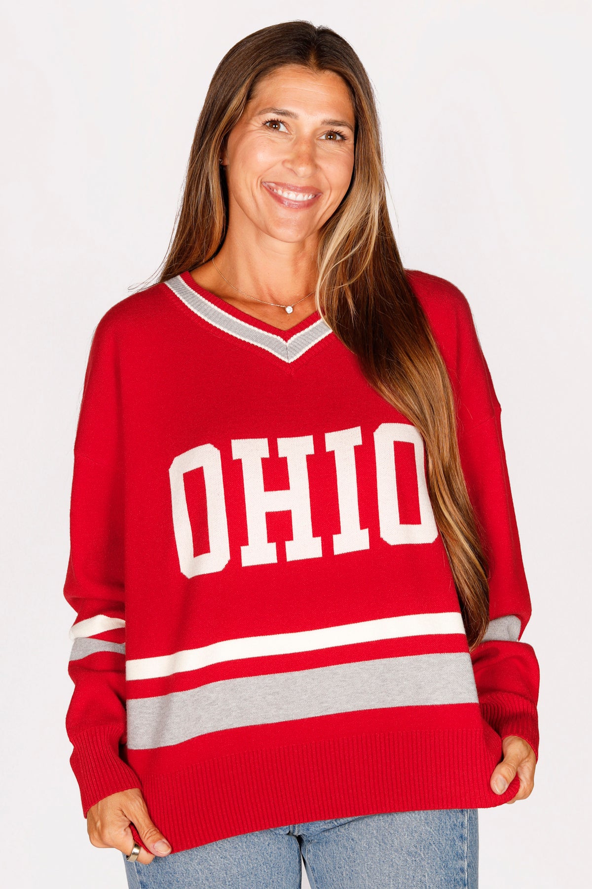 Ohio Red Varsity Sweater - FINAL SALE