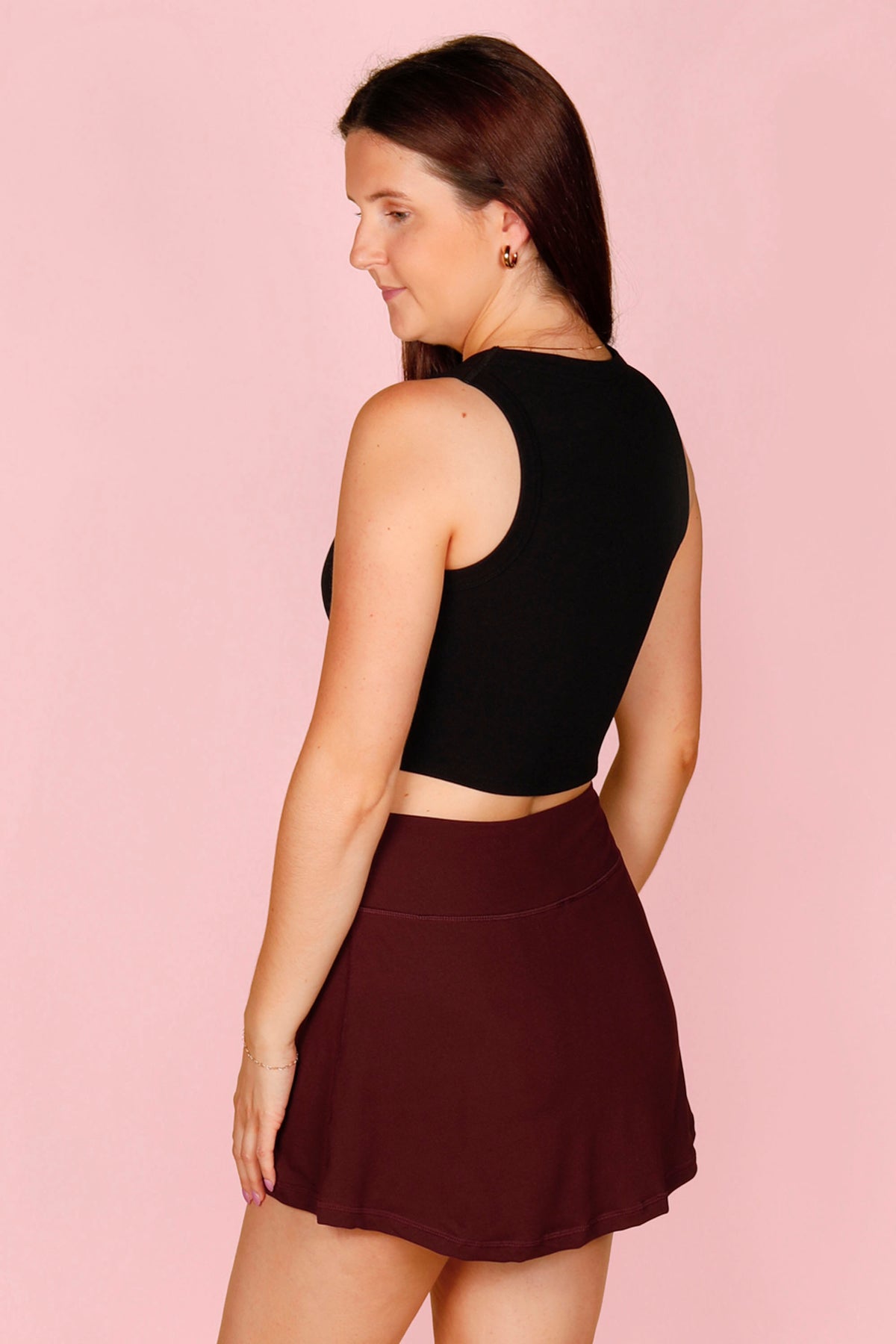 Tyler Dark Cherry Active Skort