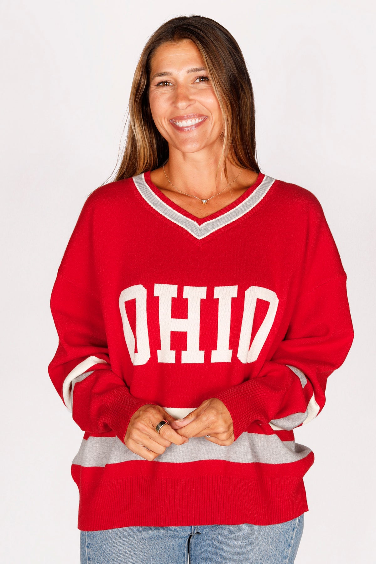 Ohio Red Varsity Sweater - FINAL SALE