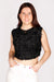 Leah Black Floral Top