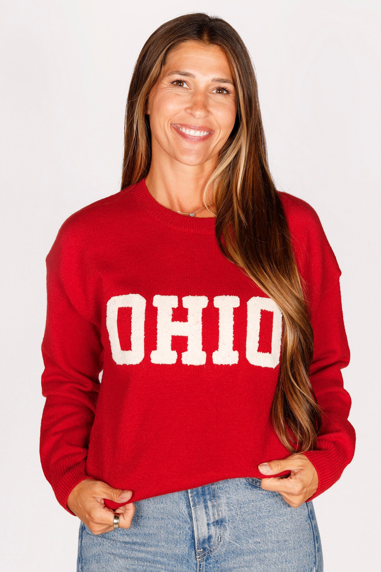 Scarlet OHIO Embroidered Sweater - FINAL SALE