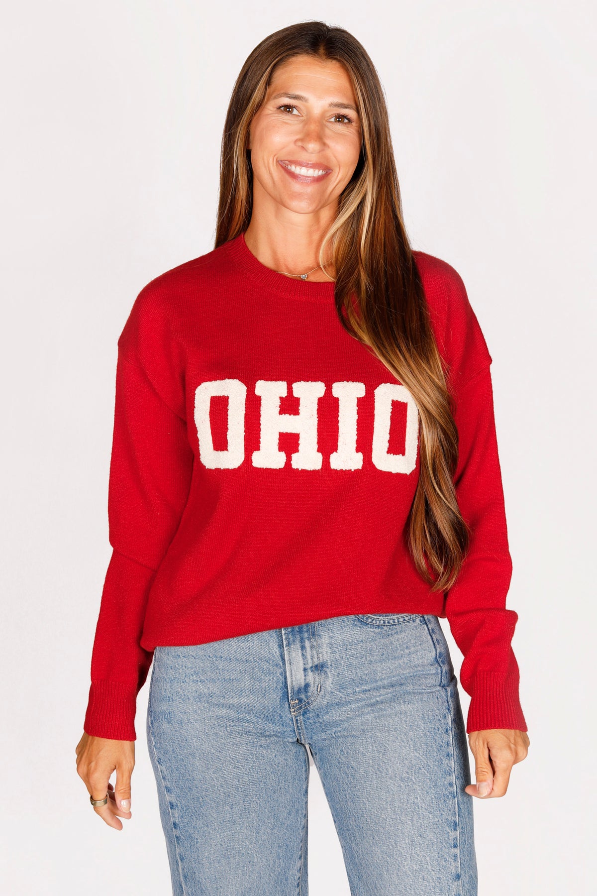 Scarlet OHIO Embroidered Sweater - FINAL SALE