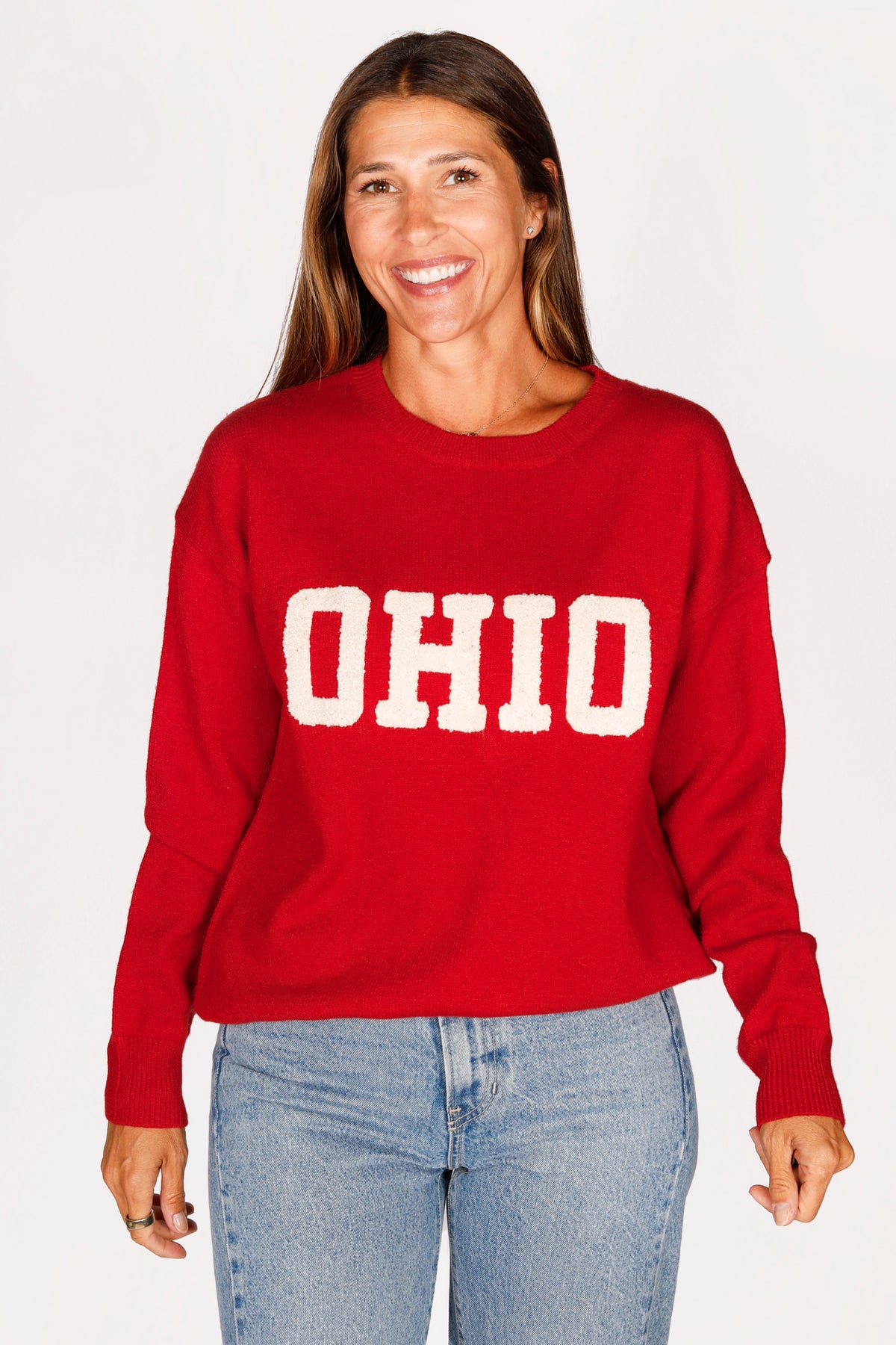 Scarlet OHIO Embroidered Sweater - FINAL SALE