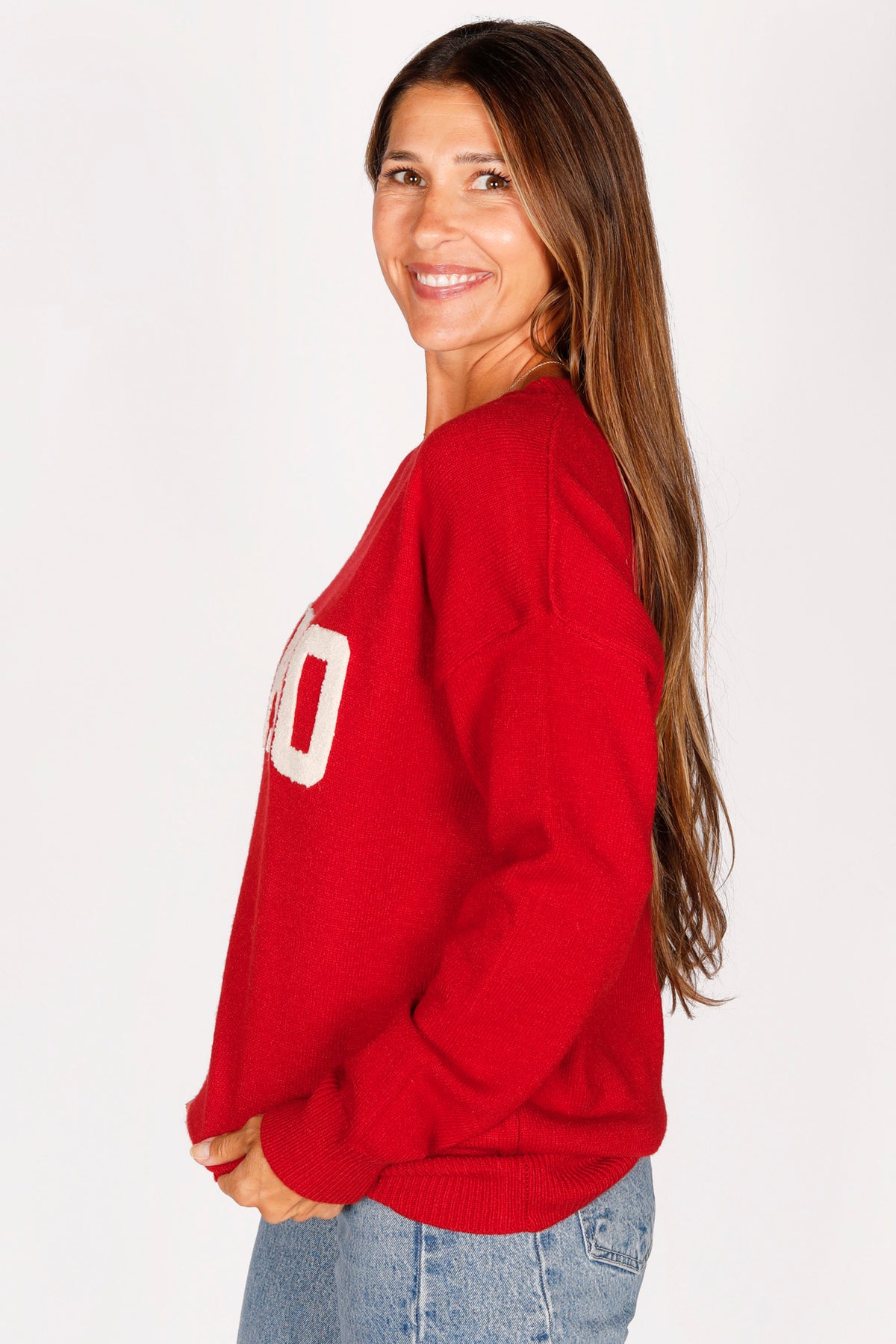 Scarlet OHIO Embroidered Sweater - FINAL SALE
