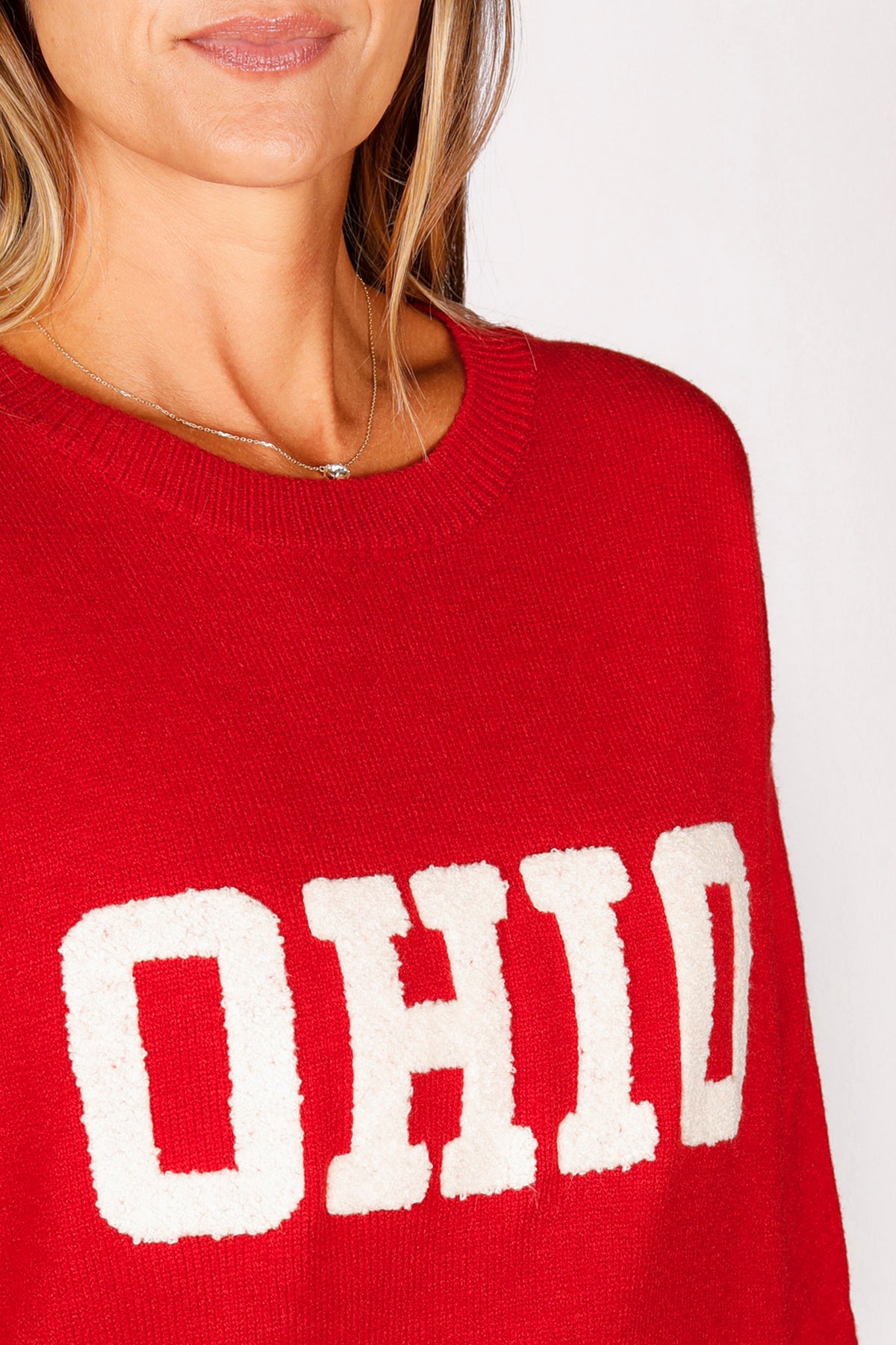 Scarlet OHIO Embroidered Sweater - FINAL SALE