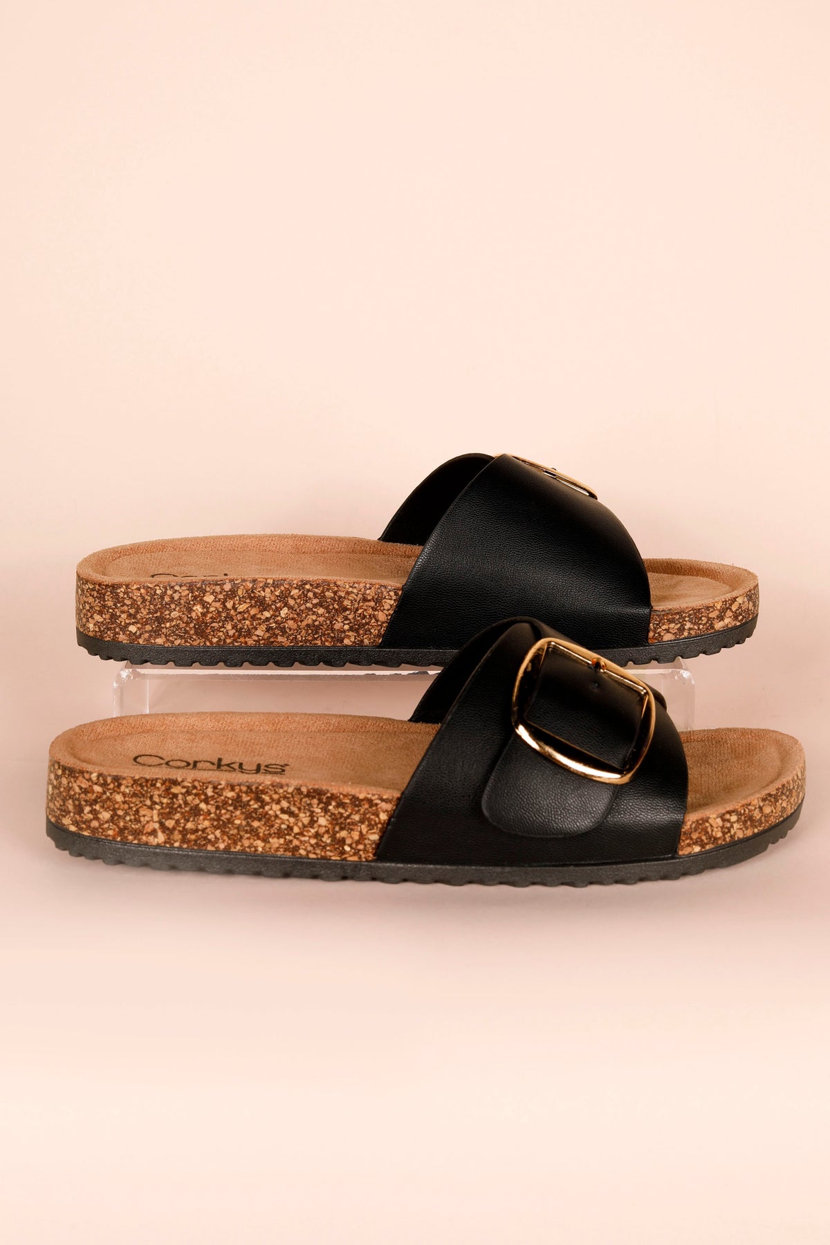 Corkys Road Trip Black Sandals