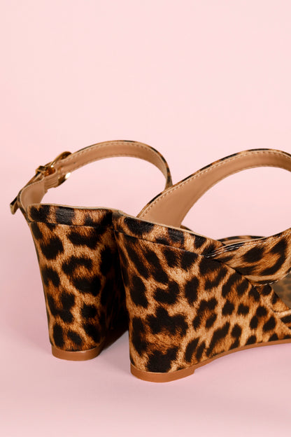 Corkys XOXO Leopard Wedge Heel