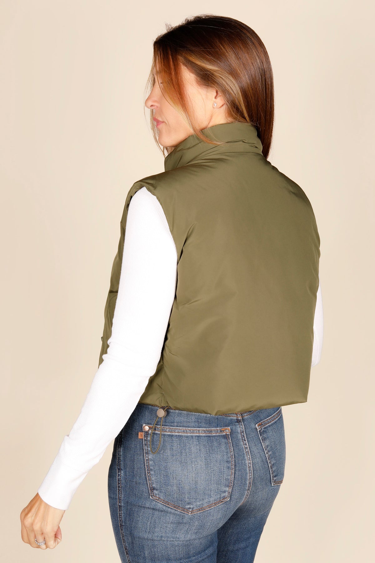 Ivy Green Puffer Vest - FINAL SALE